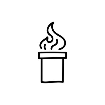 recommend clip art: Minimal Chimney with Smoke Waves