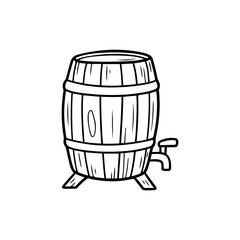 Minimal Rain Barrel with Spout