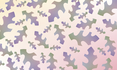 Abstract leaves gradient background in purple and green color