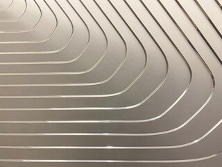 Close up of th  curve's background texture. Abstract Futuristic Architecture Circular Concentric...