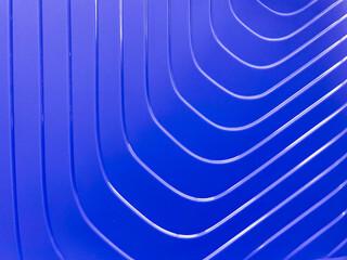 Close up of th  curve's background texture. Abstract Futuristic Architecture Circular Concentric Background. Wave Outdoor Structures. Minimal Futuristic Technology Design as Geometric Urban Texture