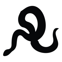 Naklejka premium snake silhouette