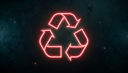 neon sign on a black background