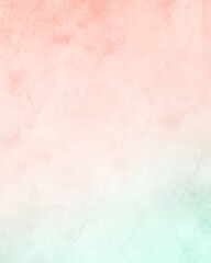 Fototapeta premium Soft Pastel Pink and Mint Green Watercolor Texture Background art hue calm airy paper