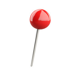 pushpin cartoon isolated on white background full depth of field 
