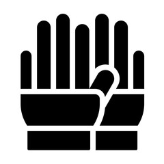 Obraz premium astronaut gloves glyph style