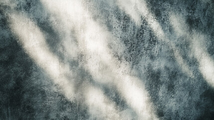 Fototapeta premium Abstract dark grey textured wall with light and shadow overlay art photo image style shade beams