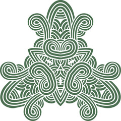 Beautiful flower art and mandala vector design