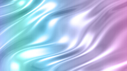 Purple blue iridescent  wavy background, shiny and lustrous metal pattern texture, silky liquid chrome waves.