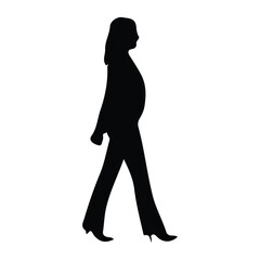 Fototapeta premium silhouette of person walking