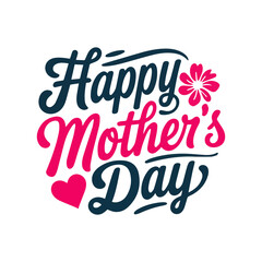 Mother's day shirt print template, typography design.