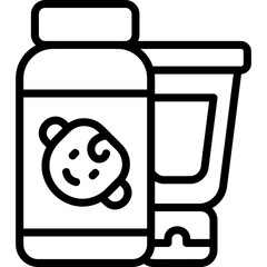 Baby Powder line icon