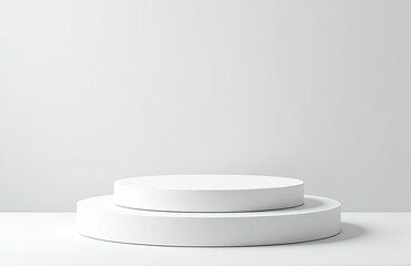 A 3d Vector Illustration Of A Podium Is Provided For Showcasing Products With A Detailed And Realistic Design.