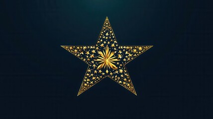 Star constellation logo flat design front view luxury theme cartoon drawing Split-complementary color scheme