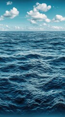 Obraz premium Serene body of water with clear sky reflections creating a peaceful and tranquil scene Seamless Texture