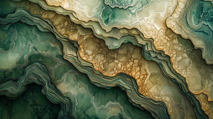 Obraz premium Abstract green and gold marble texture background image design art decor stone style luxury modern