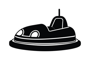 Silhouette design of a classic bumper car vector art illustration2.eps