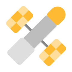 hubble telescope flat style