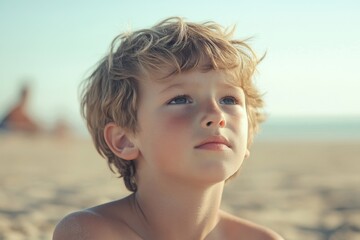 Boy on beach