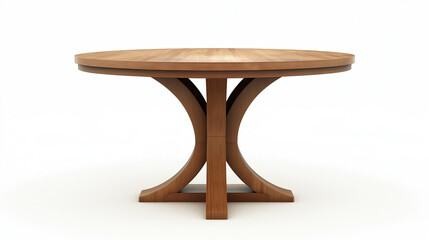 Stunning Round Wooden Dining Table Design