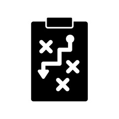 Obraz premium Icon a strategy, isolated against a clean background.