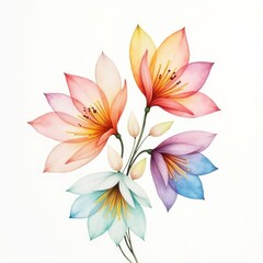 Fototapeta premium Modern Botanical Art, Botanical Illustration, Flower Design, Floral Art, Stock Illustration, Digital Artwork, Nature Illustration, Floral Vector, Botanical Wall Art, Minimalist Flowers, Floral Print, 