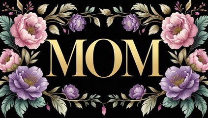  Elegant Mother's Day Card &ndash; Celebrate Mom in Gold & Floral Luxury