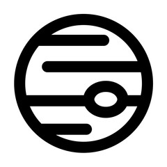 jupiter outlined black style © Marz