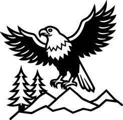 eagle vector illustration isolated