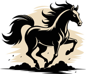 Fototapeta premium horse silhouette vector