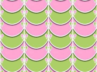 Two tone curtain with bow opposite color pattern fabric textiles seamless background