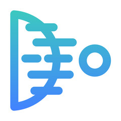 radiation outlined gradient style