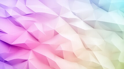 Obraz premium Minimalist light pastel background with structured triangular facets, diagonal striped folds, and a smooth color gradient.