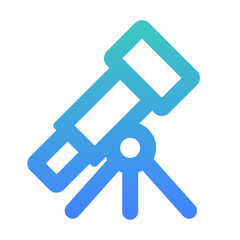 telescope outlined gradient style