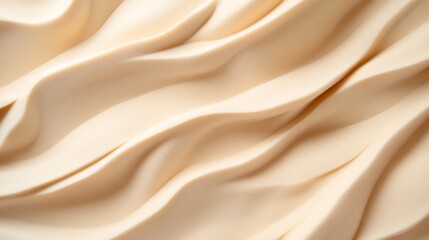 Obraz premium Smooth, pale cream texture with flowing, wavy lines