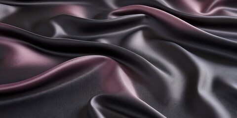 Fototapeta premium Dark fabric, draped, textured folds