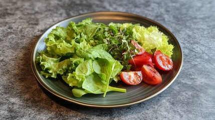 Chard, baby spinach, and microgreens mix with sesame oil