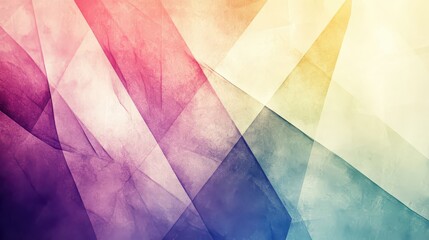 Subtle noise-textured abstract background with soft pastel gradients, folded triangular facets, and delicate striped patterns.