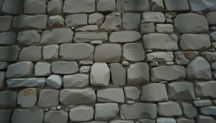 Fototapeta premium Textured grey river stones forming a serene and natural pattern ideal for tranquil design elements