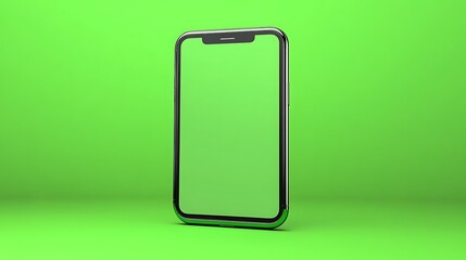 Green screen phone mockup