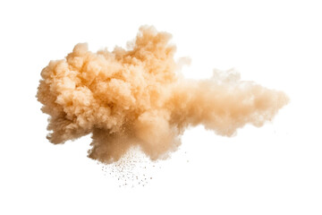 Dust clouds forming in air isolated abstract