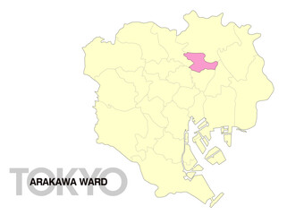 東京都荒川区の位置地図_02