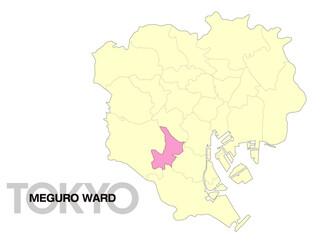 東京都目黒区の位置地図_02