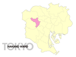東京都中野区の位置地図_02