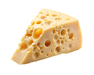 Hard cheese isolated on transparent background, PNG