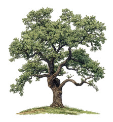 Majestic Oak Tree, Nature Photography