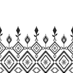 The geometric ethnic pattern of traditional style. Navajo, America Indian patterns. Design for background, wallpaper, clothing, wrapping, Batik, fabric, and prints. Vector illustration.