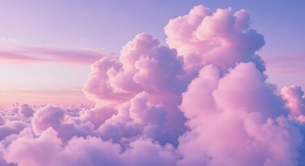 Fototapeta premium pink clouds in the sky