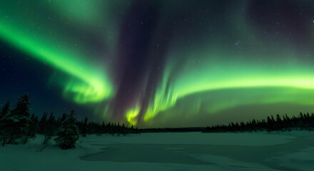 Naklejka premium rainbow in the night