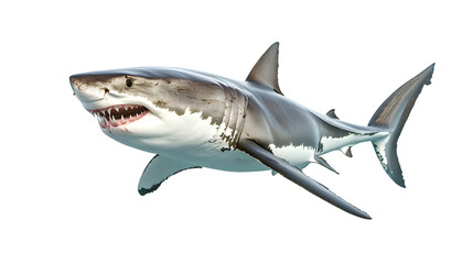 Obraz premium Great White Shark Swimming